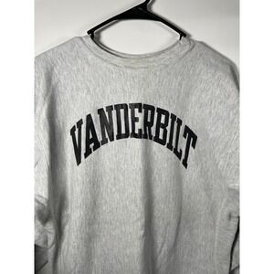 Vintage Champion Reverse Weave Vanderbilt Sweatshirt Mens XL Gray Crewneck 90s
